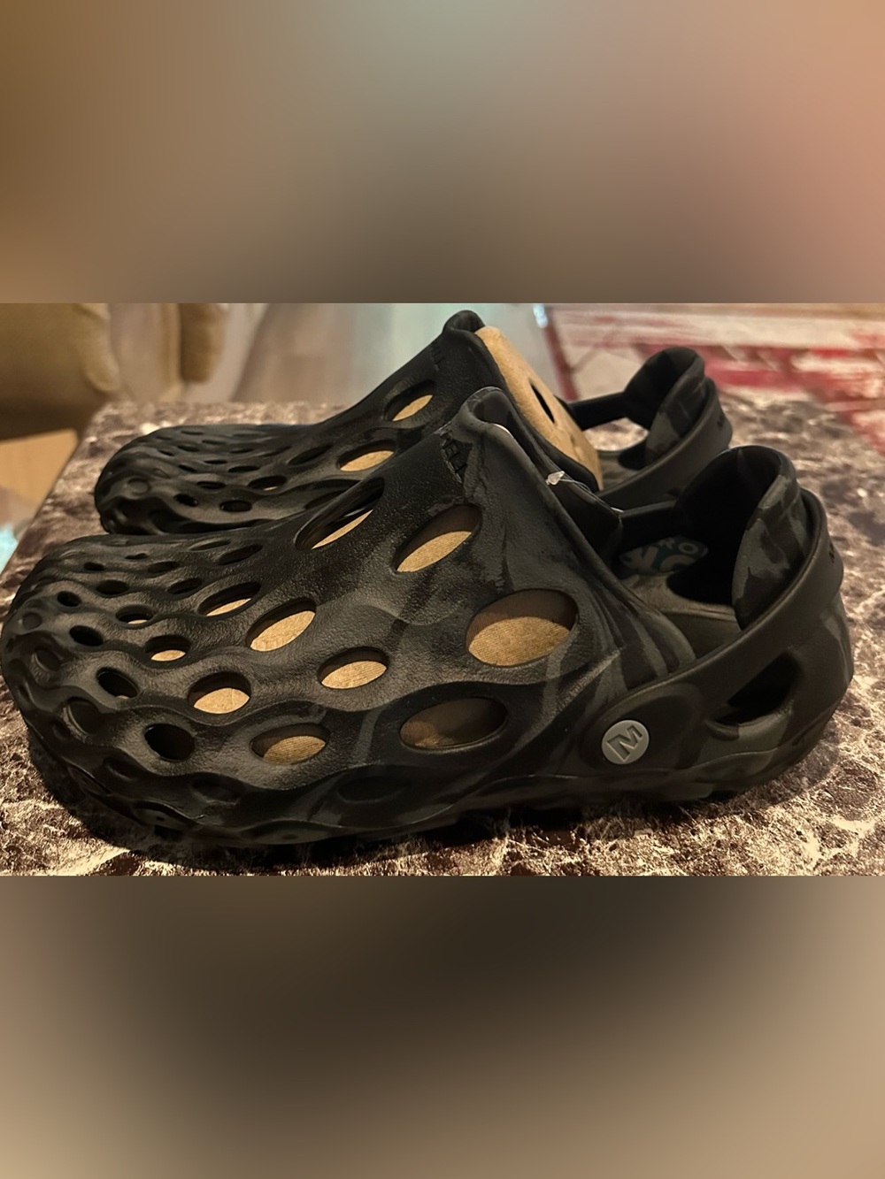 Women Black Clog Sandals - Comfort Slip-On Shoes by Merrell